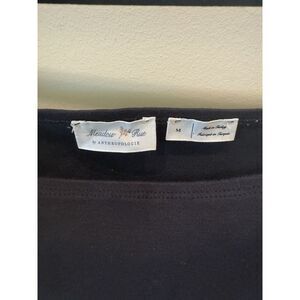 Meadow Rue Anthropologie Tank Top Womens Size  M Side Button Black